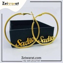 Script Name Hoop Earring N1008