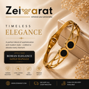 Roman Black Gold Bangle (B00006)