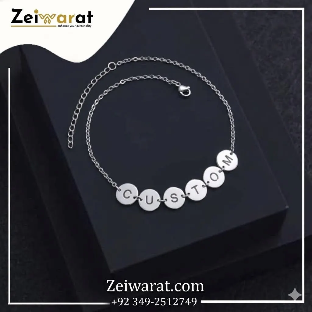 Disc Charm Name Bracelet N2004