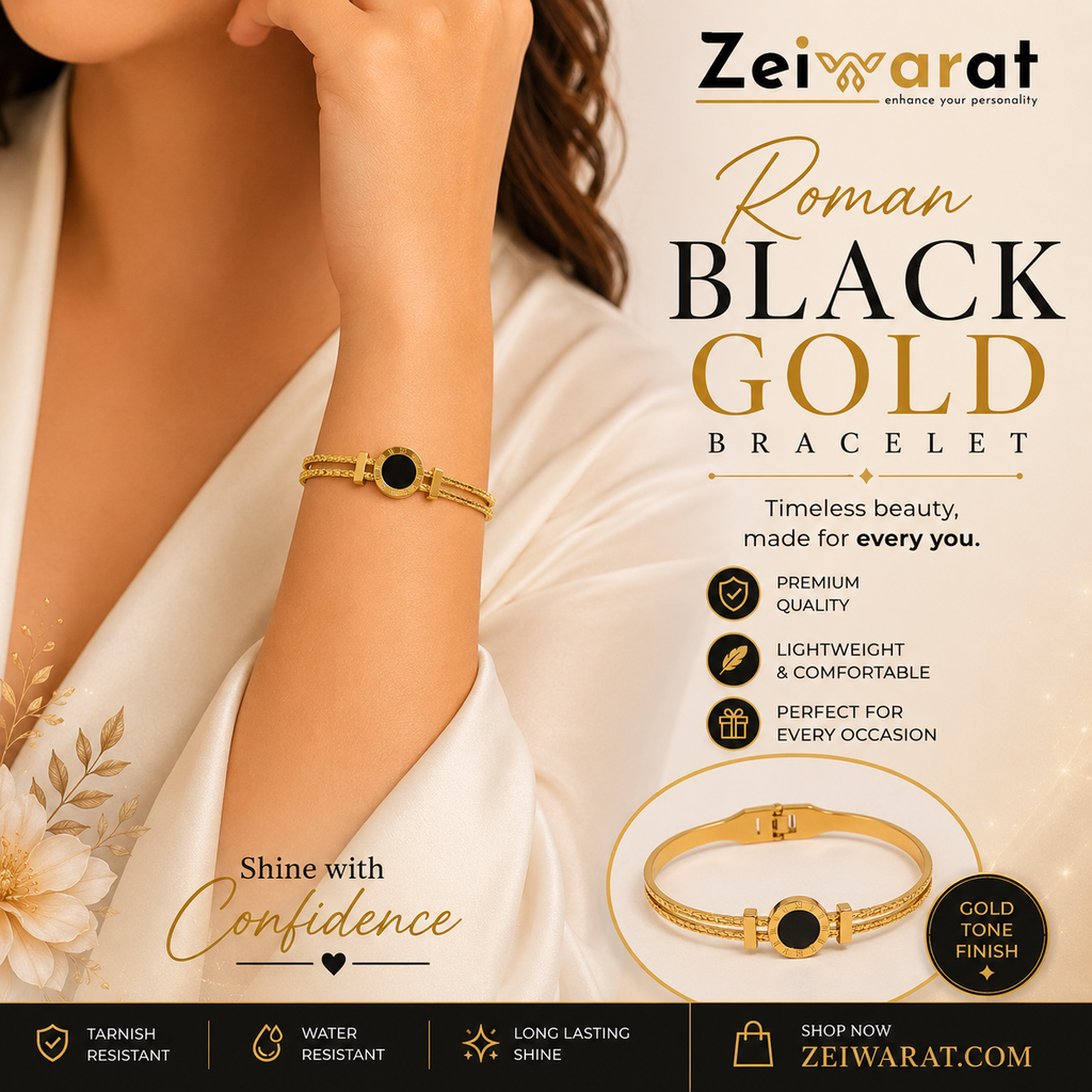 Roman Black Gold Bracelet