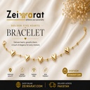 Golden Five Hearts Bracelet