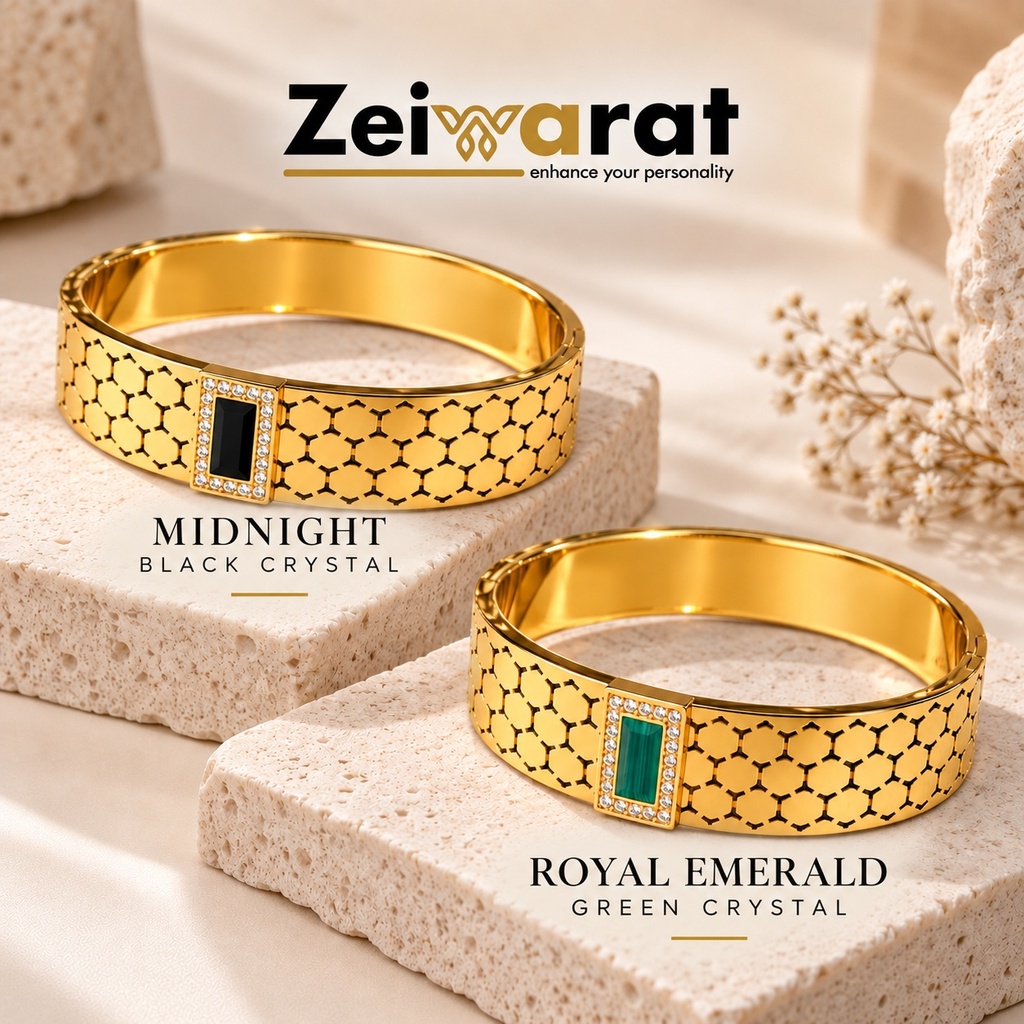 Zeiwarat Luxe Honeycomb Crystal Handcuff