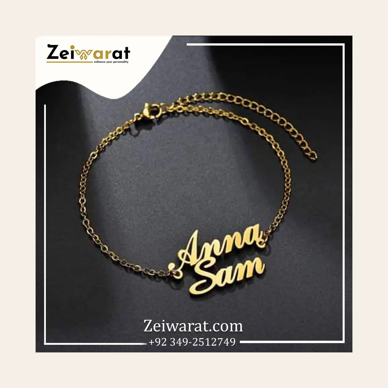 Custom Double Name Bracelet N2009