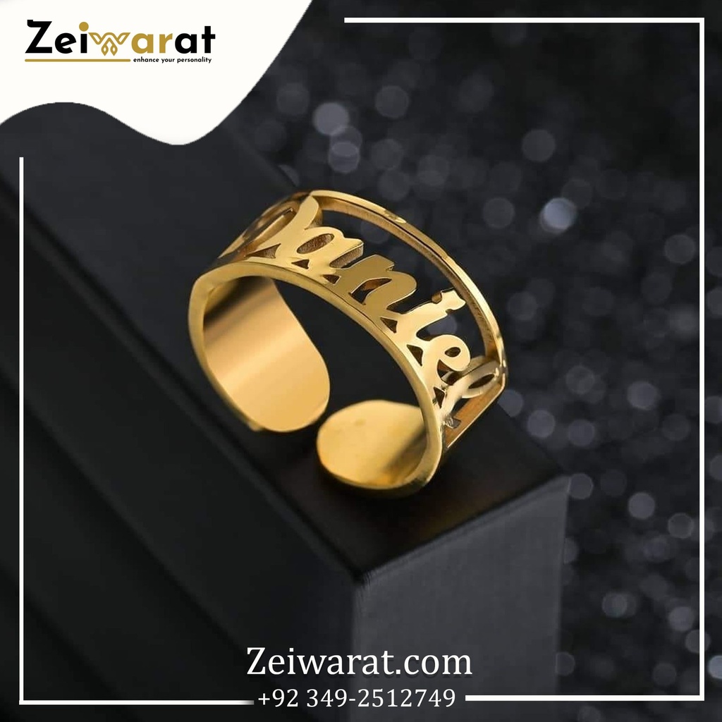 Statement Script Cutout Band N3003