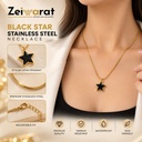 Black Star Stainless Steel Necklace