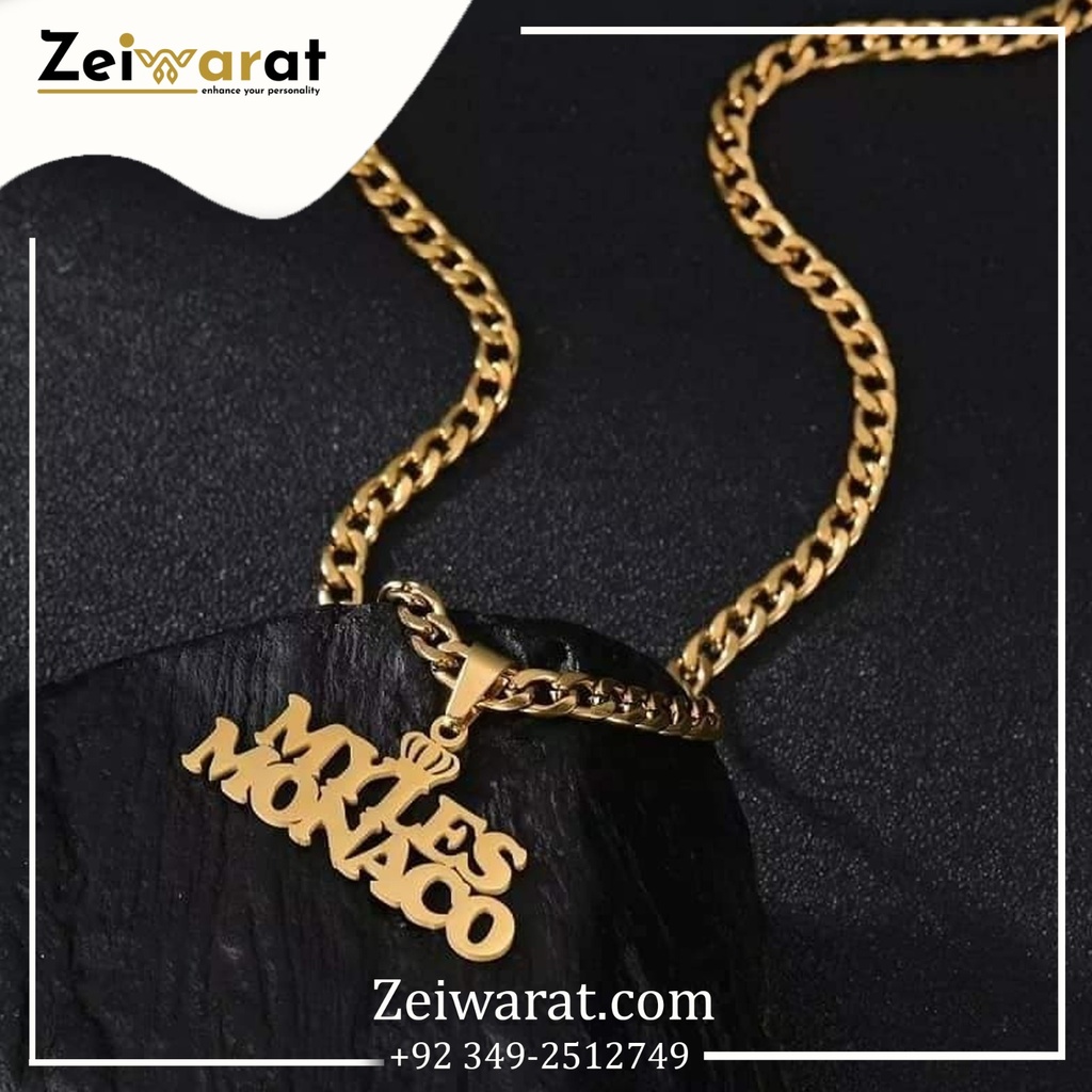 Calligraphy Name Necklace – Design 06