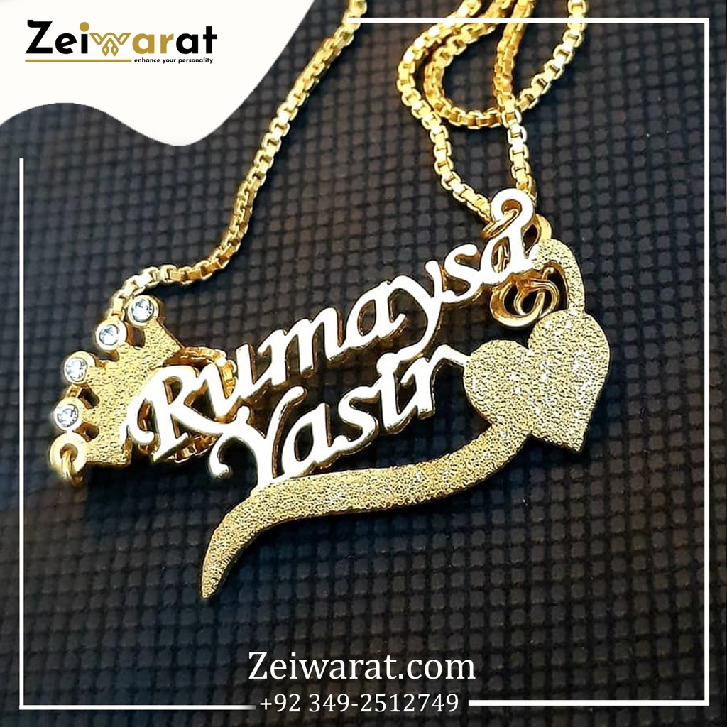 Infinity Double Name Necklace – Design 10
