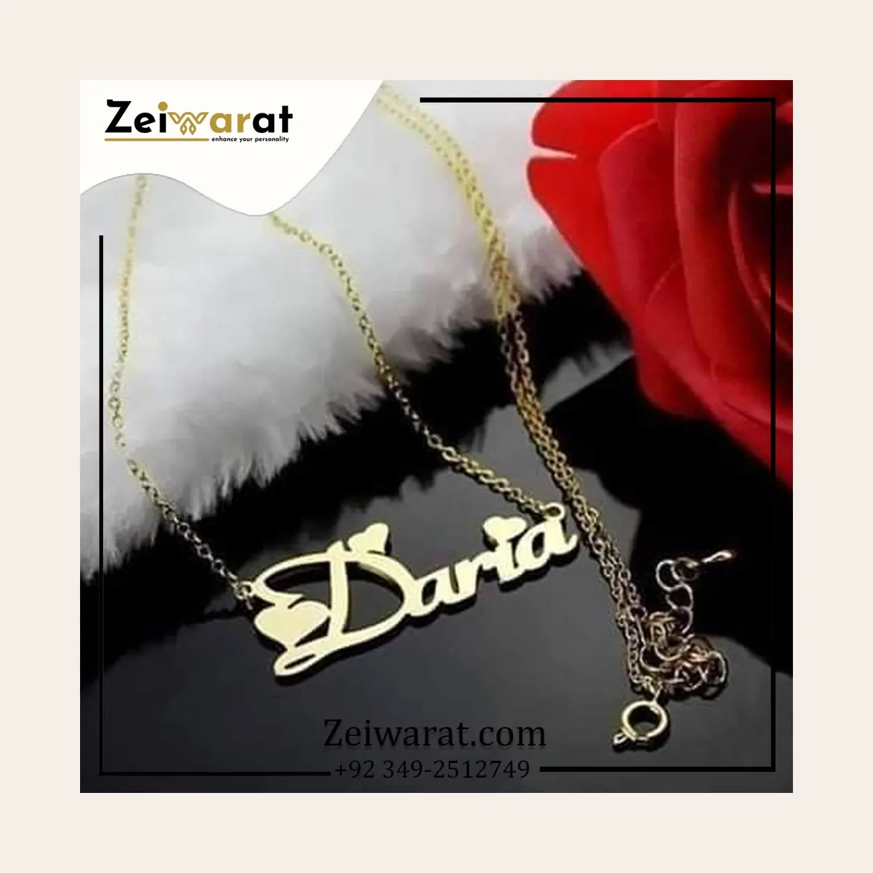 Classic Script Name Necklace – Design 13