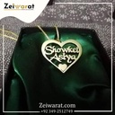 Showket Asiya Heart Couple Name Necklace